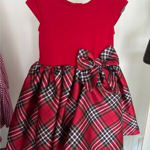 H&M Red Plaid Holiday Dress